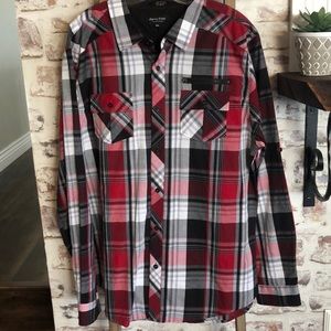 Men’s button-down longsleeve collared shirt. XXL